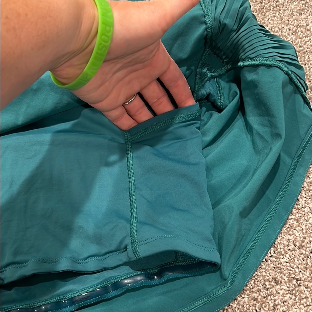 Lululemon play off the pleats skort Teal - Picture 5 of 7